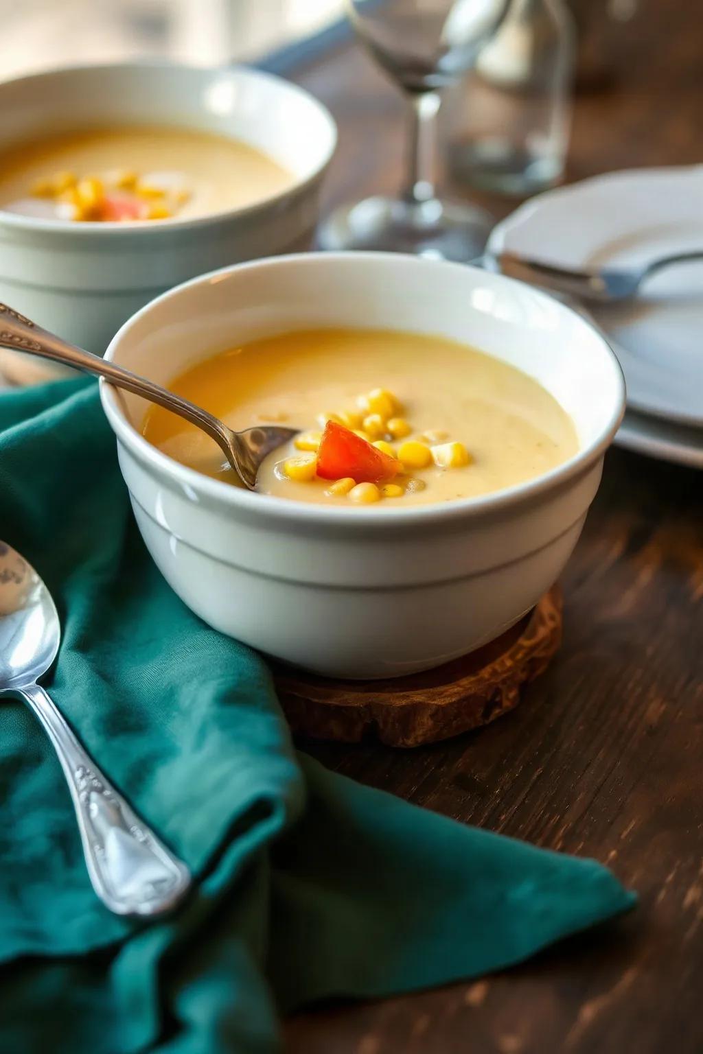 Recette de bisque de crabe et blé d'Inde