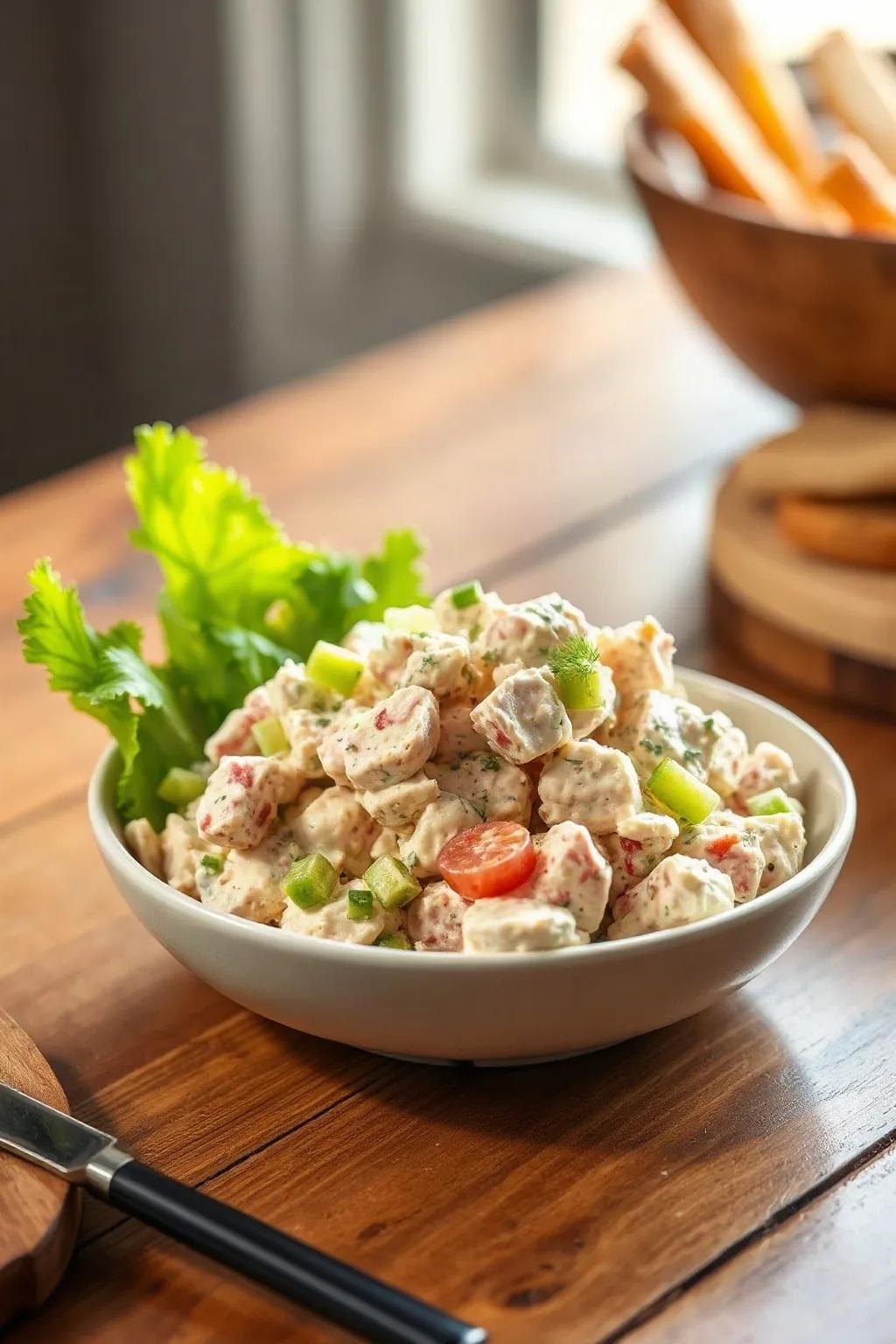 Classic Tuna Salad with Crunchy Celery & Dill