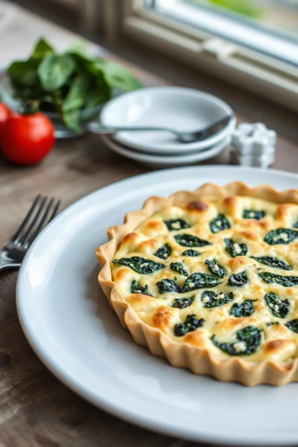 Quiche aux épinards et feta