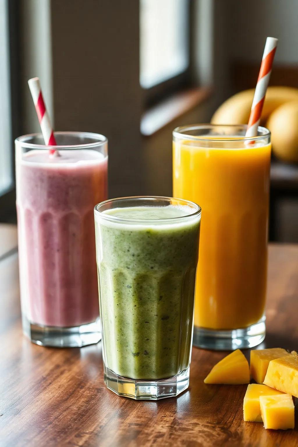 Trois Recettes de Smoothies Déjeuner Nutritifs