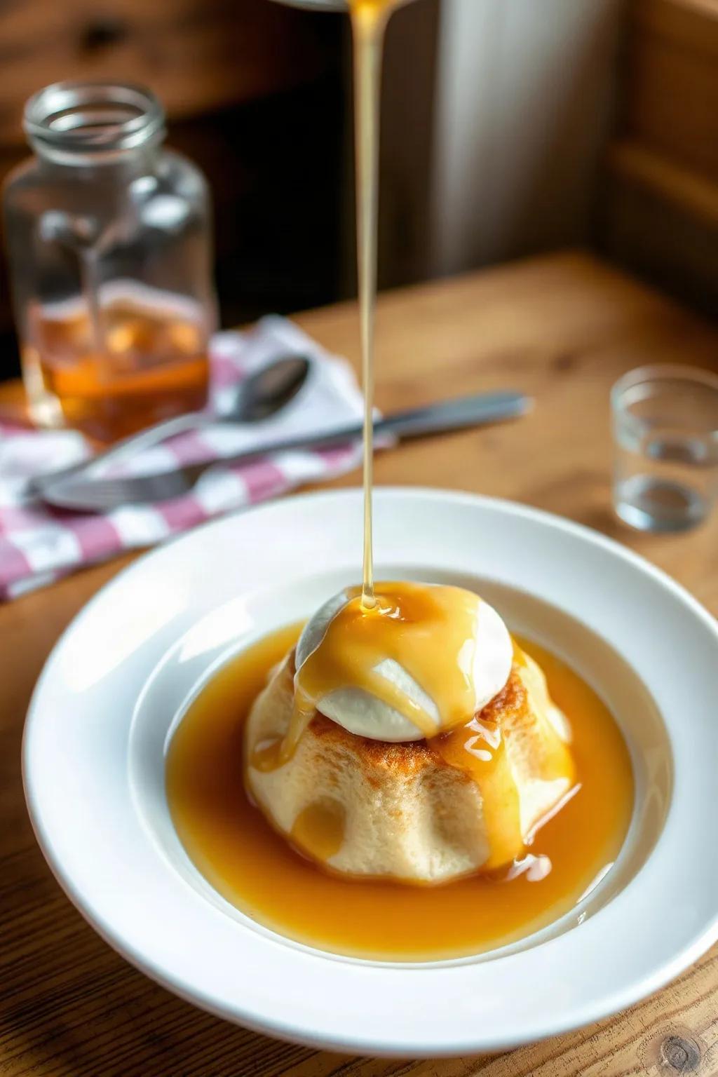 Pouding Chômeur Classique avec Sauce à l'Érable