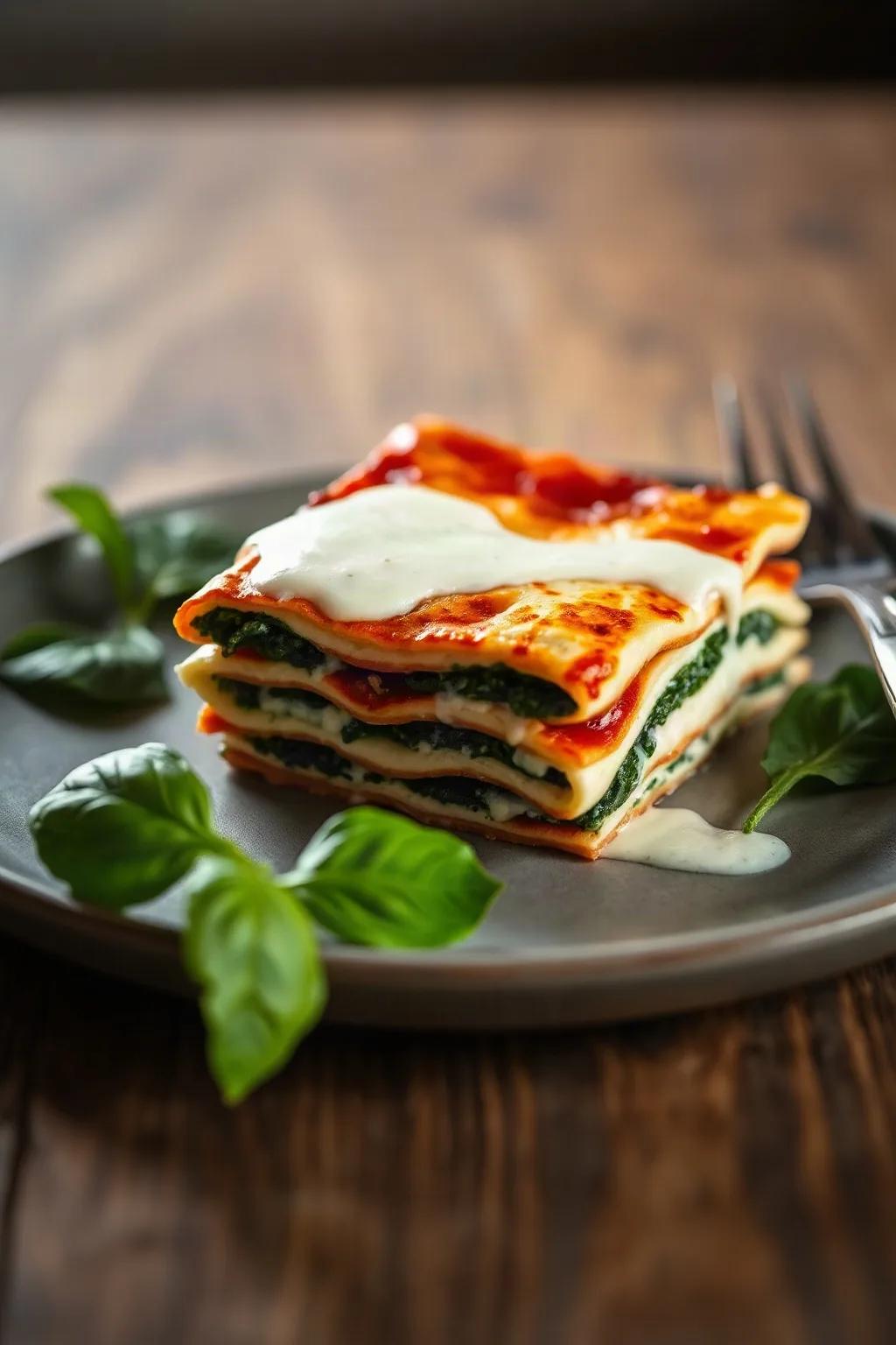 Spinach and Ricotta Lasagna with Béchamel