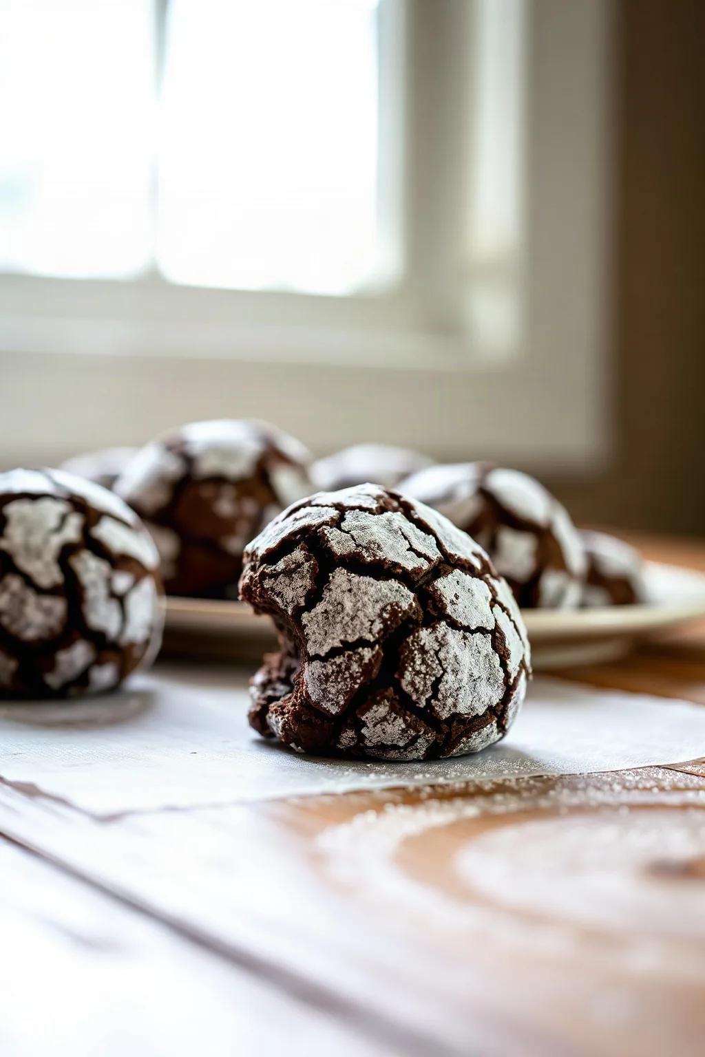 Galletas Craqueladas de Chocolate Perfectas