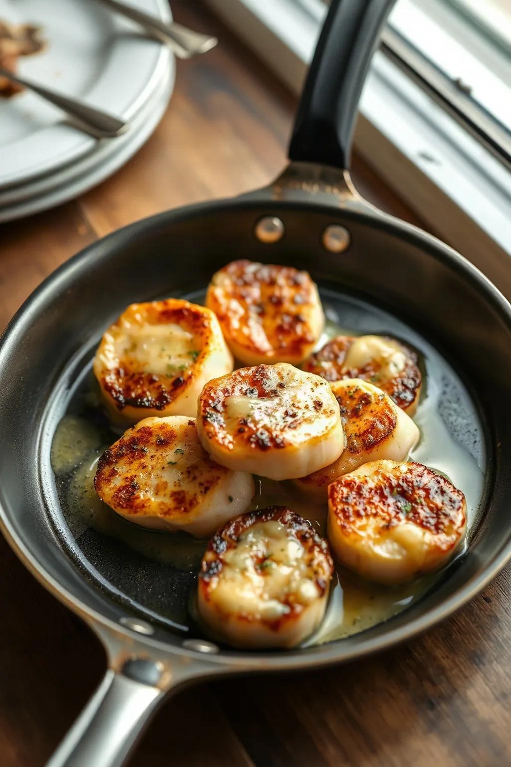 Pan-Seared Scallops with Lemon Butter Sauce