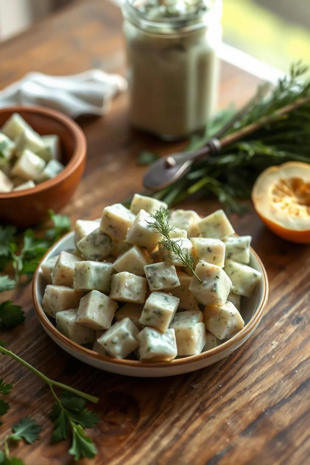 Creamy Cucumber Salad with Dill