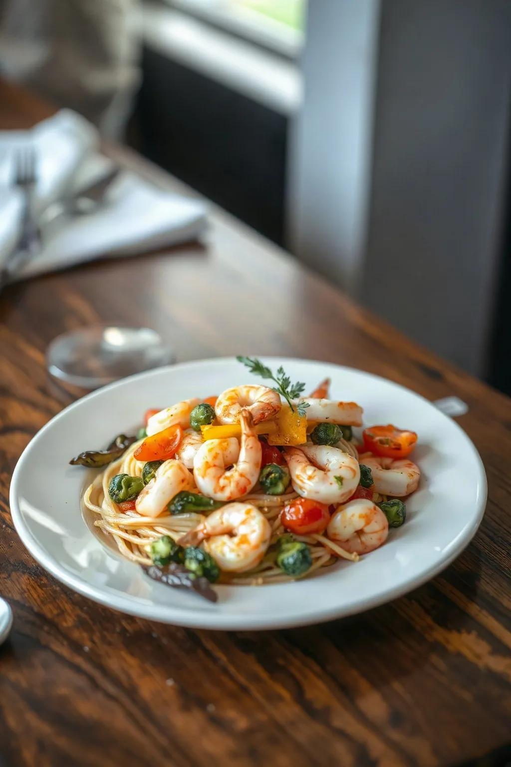 Shrimp and Vegetable Pasta