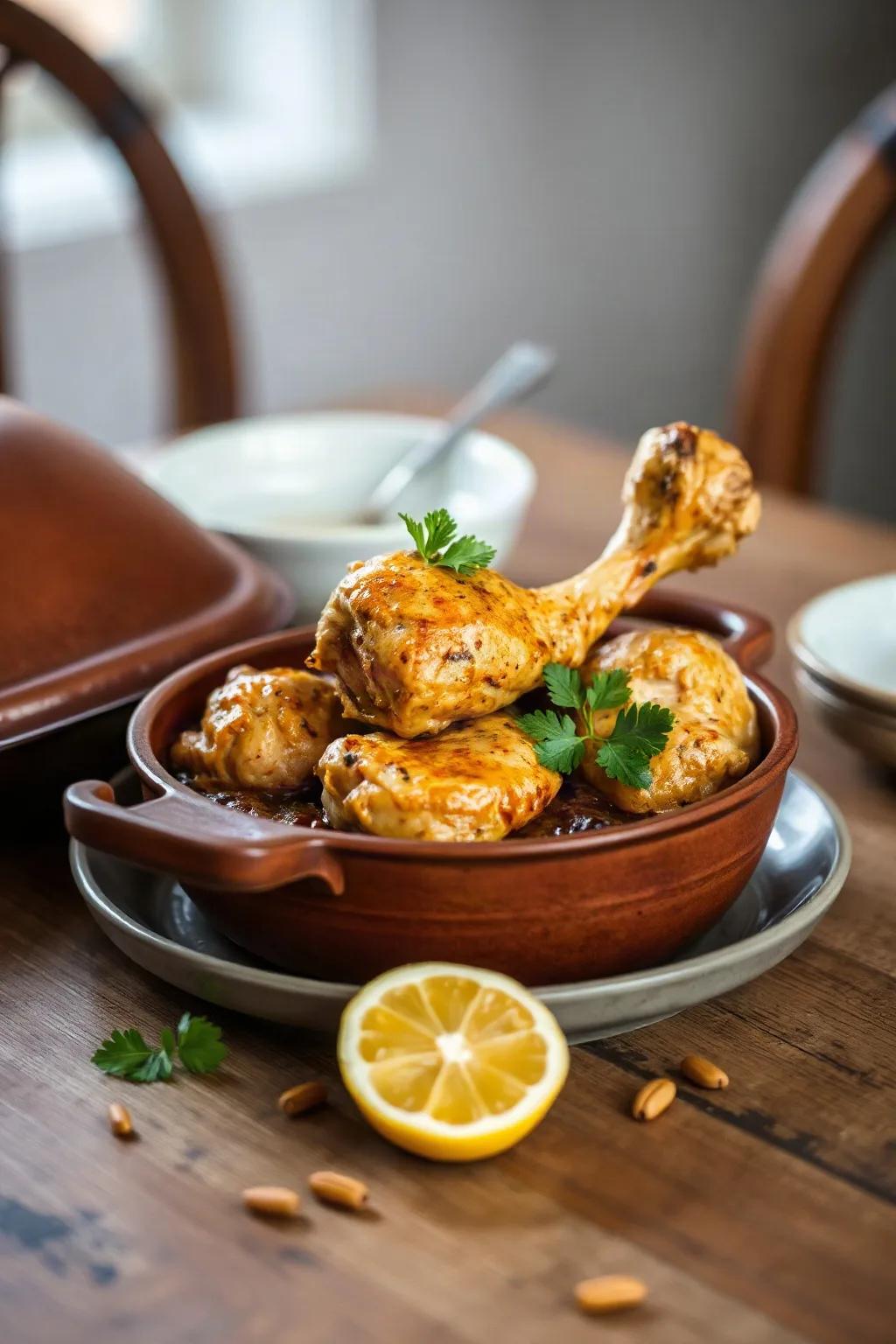 Tajín de Pollo con Dátiles y Limón
