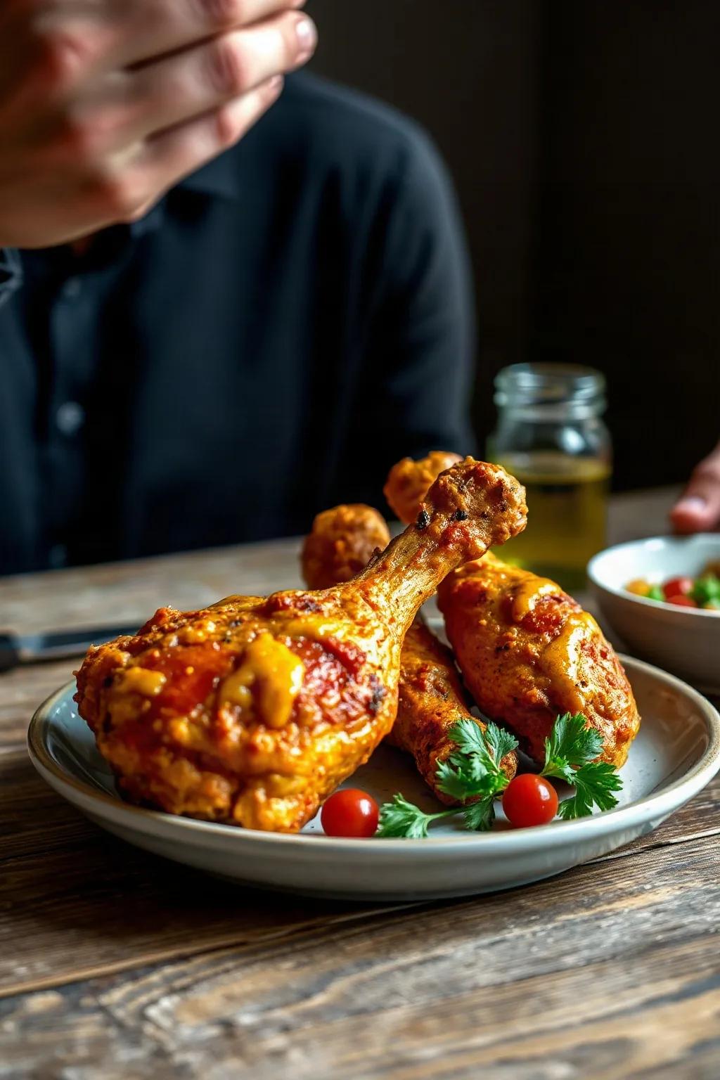 Muslos de Pollo con Pimentón y Cúrcuma