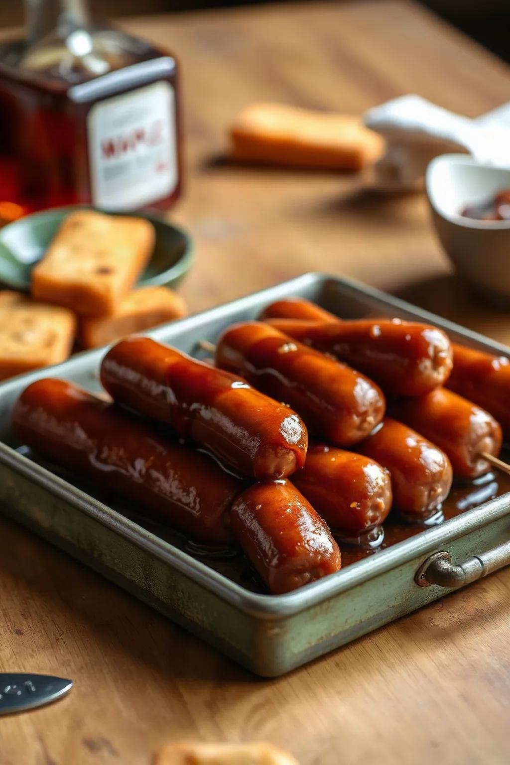 Saucisses cocktail au sirop d'érable