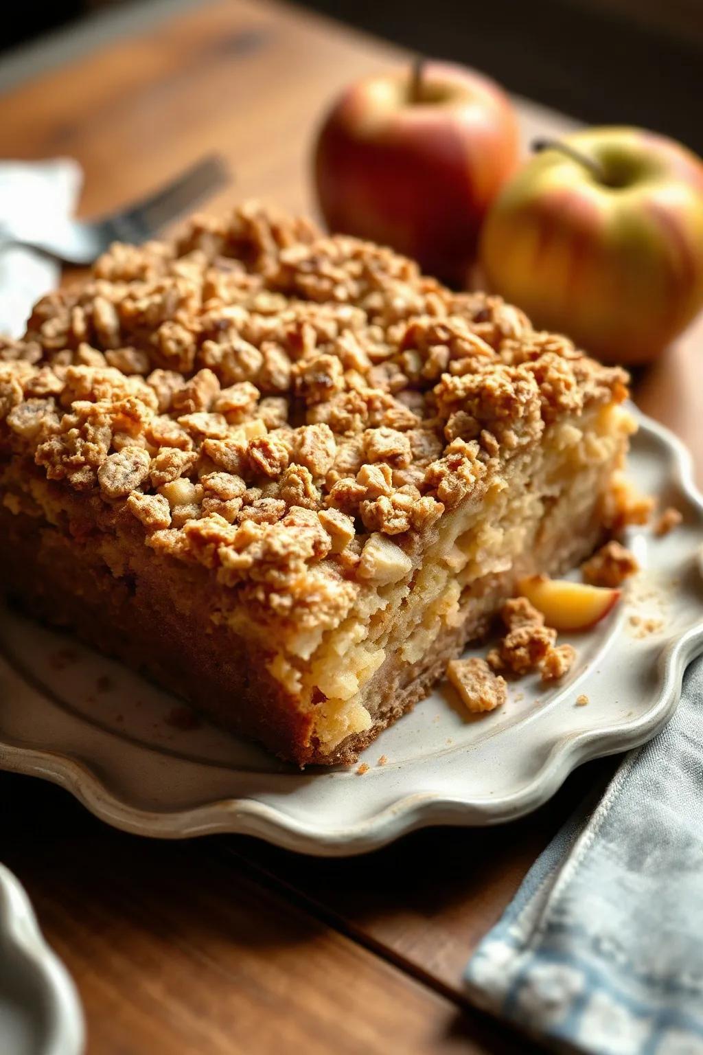 Gâteau Crumble aux Pommes