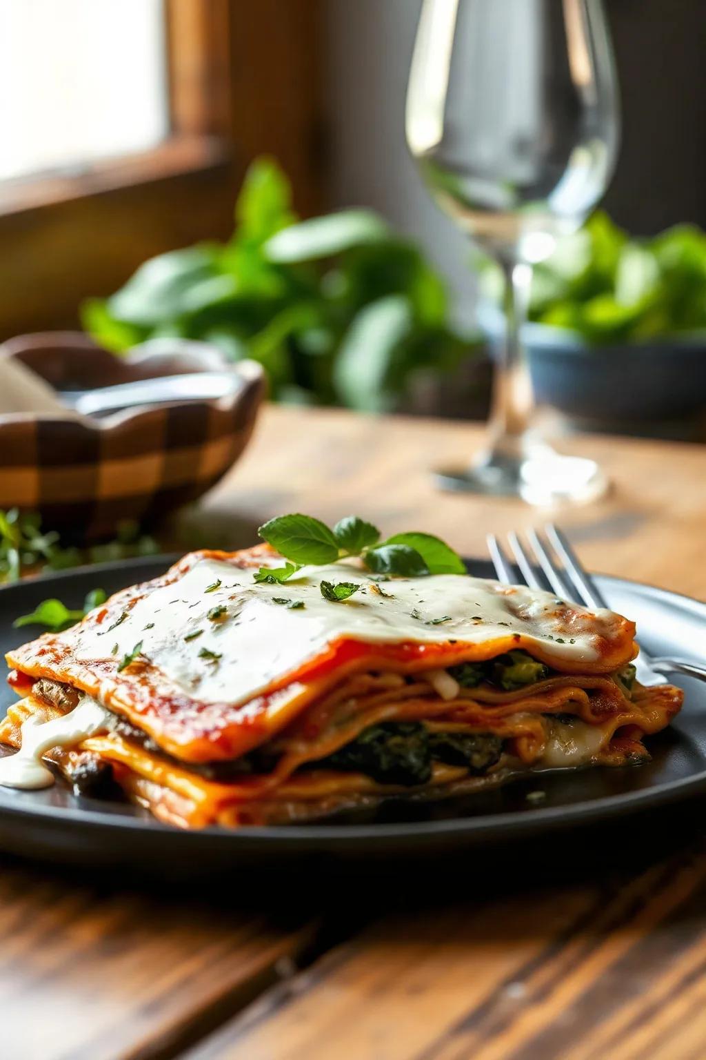 Creamy Roasted Vegetable Lasagna