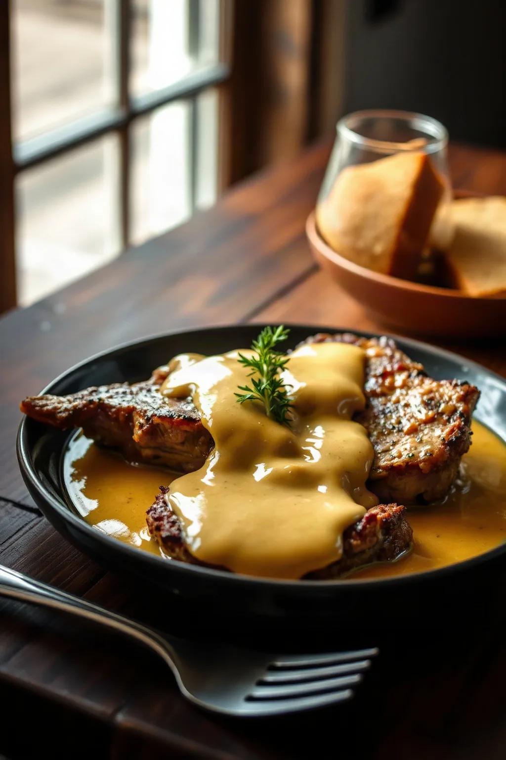 Slow Cooker Mustard Pork Chops