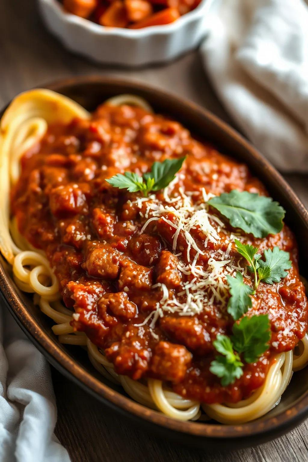 Slow Cooker Bolognese Sauce