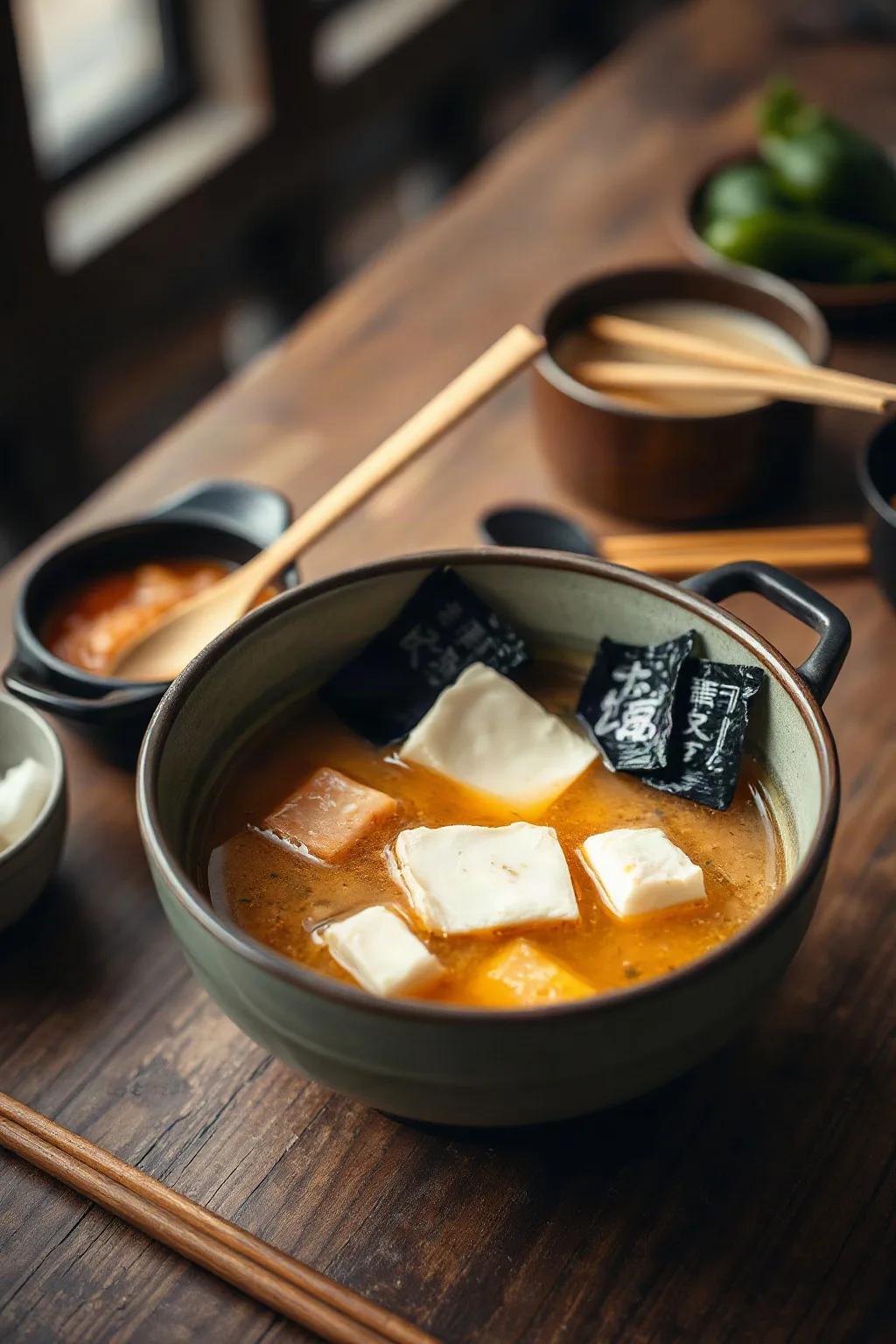 Sopa de Miso con Tofu