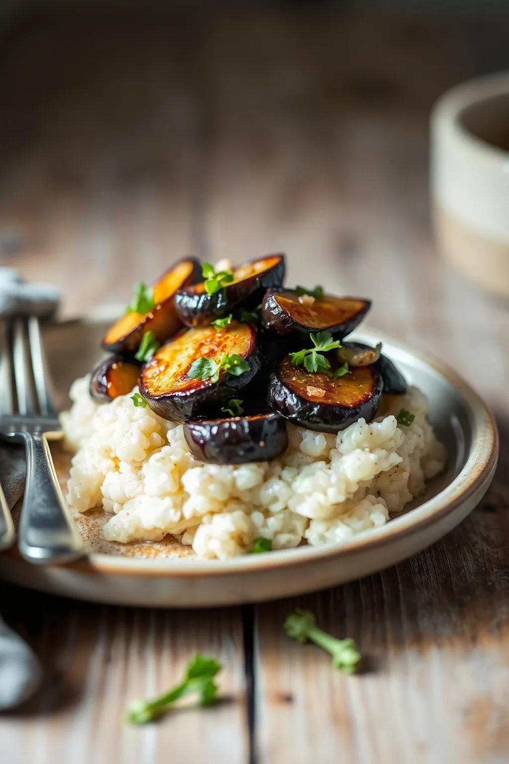 Sautéed Eggplant with Garlic and Ginger
