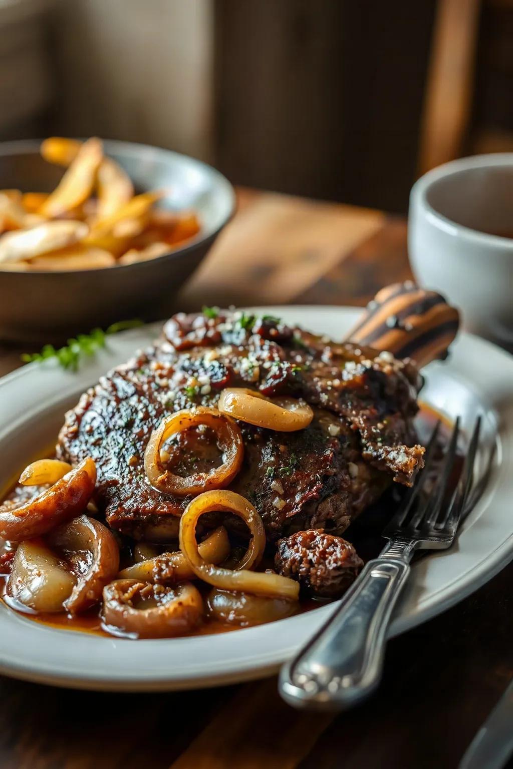 Braised Beef Chuck Roast with Onions