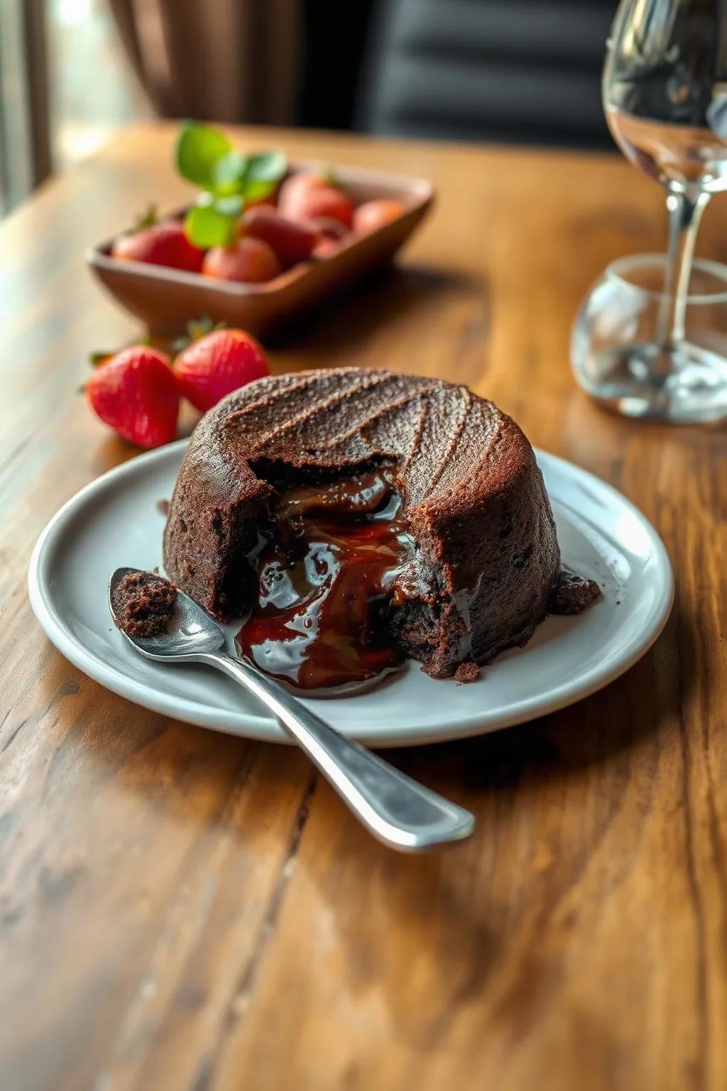 Gâteau au chocolat au cœur fondant
