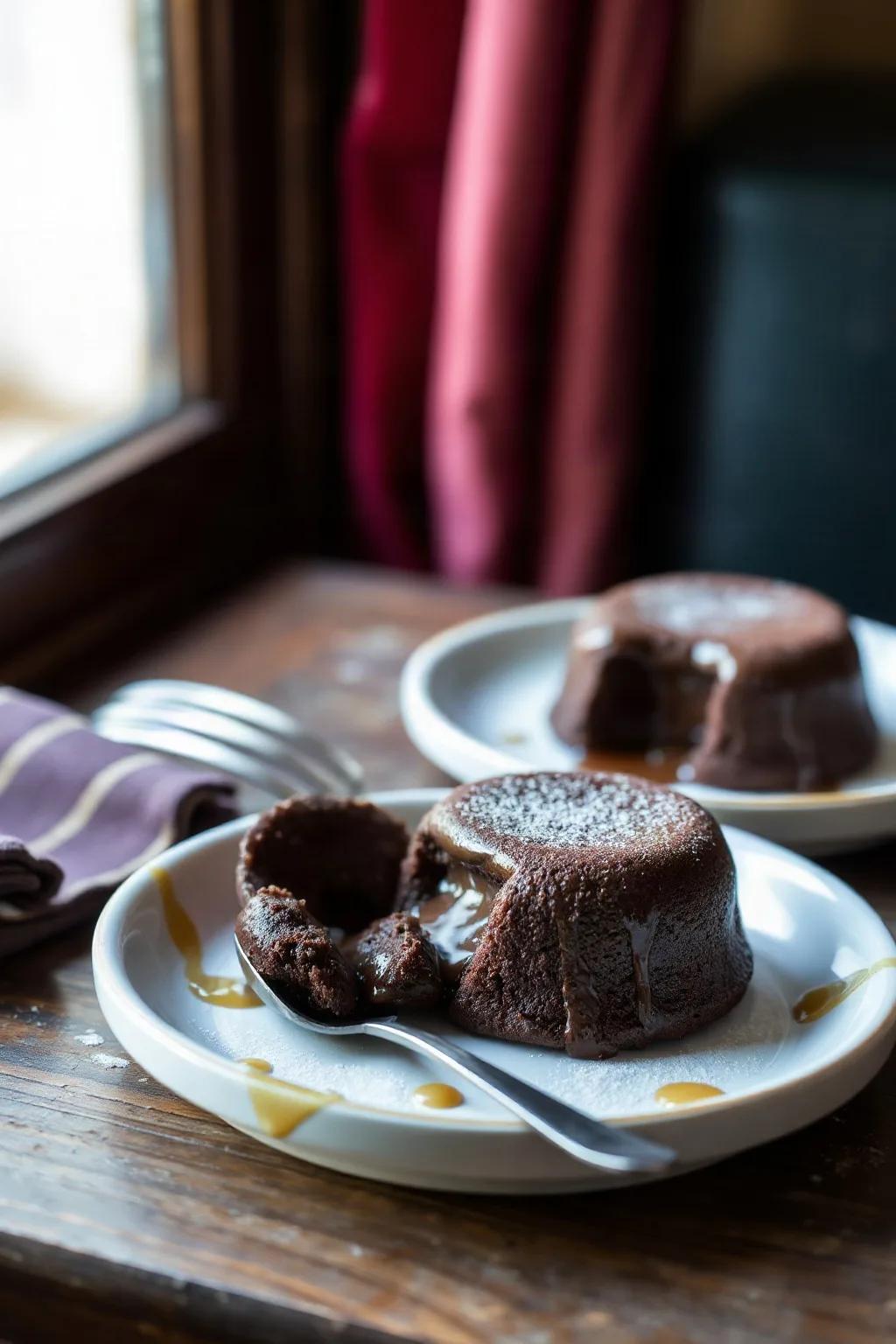 Petits Gâteaux au Chocolat Fondant Mi Cuits