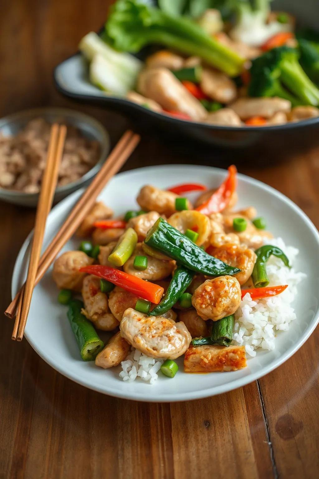 Ginger Chicken and Vegetable Stir-Fry