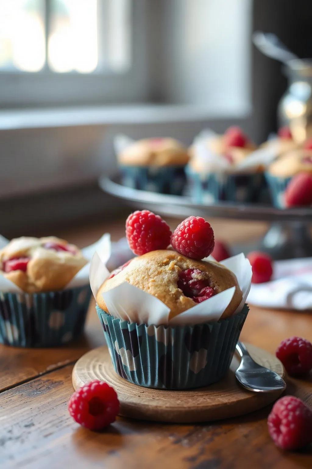 Raspberry and Kefir Muffins