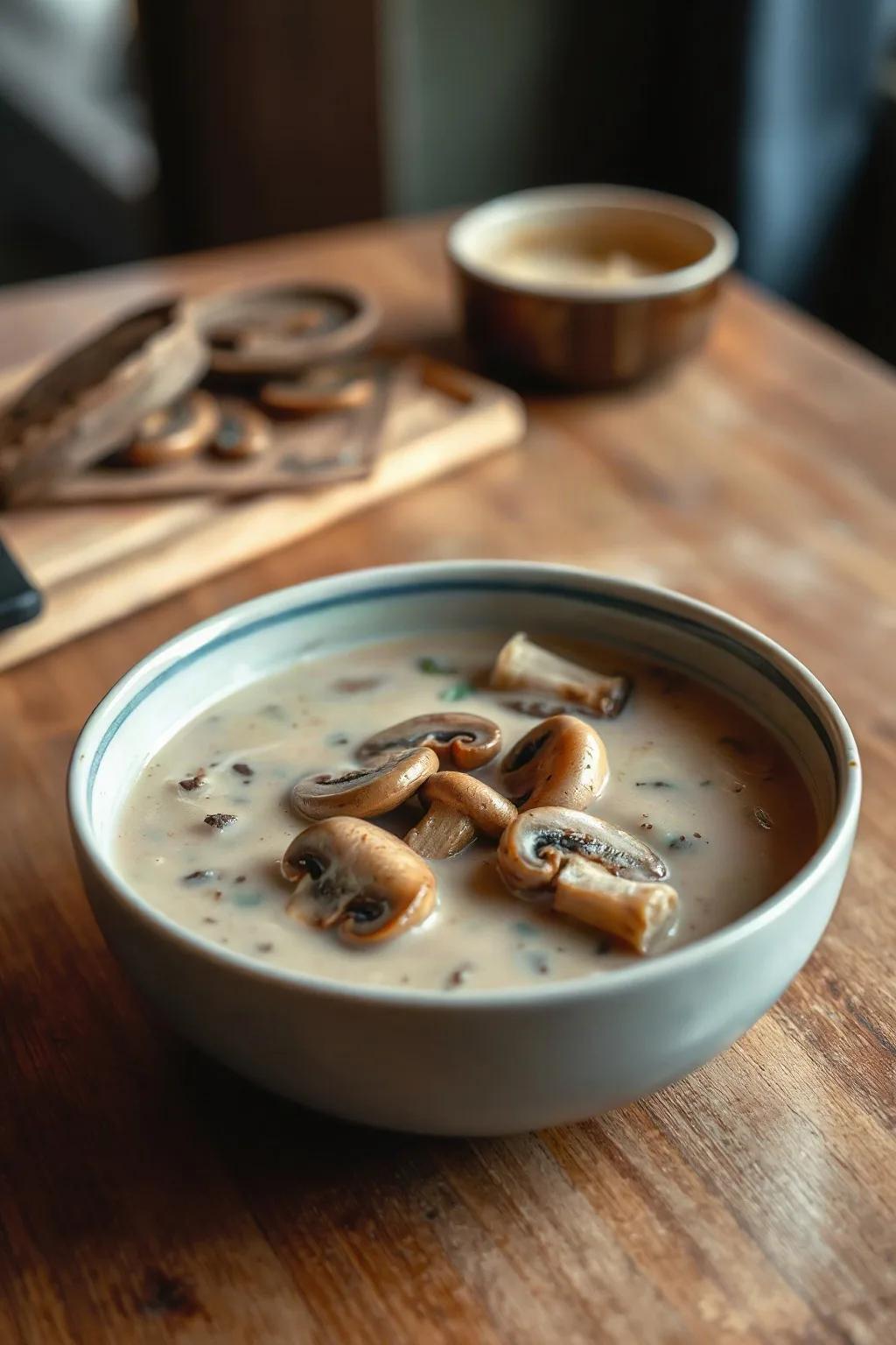Homemade Cream of Mushroom Soup