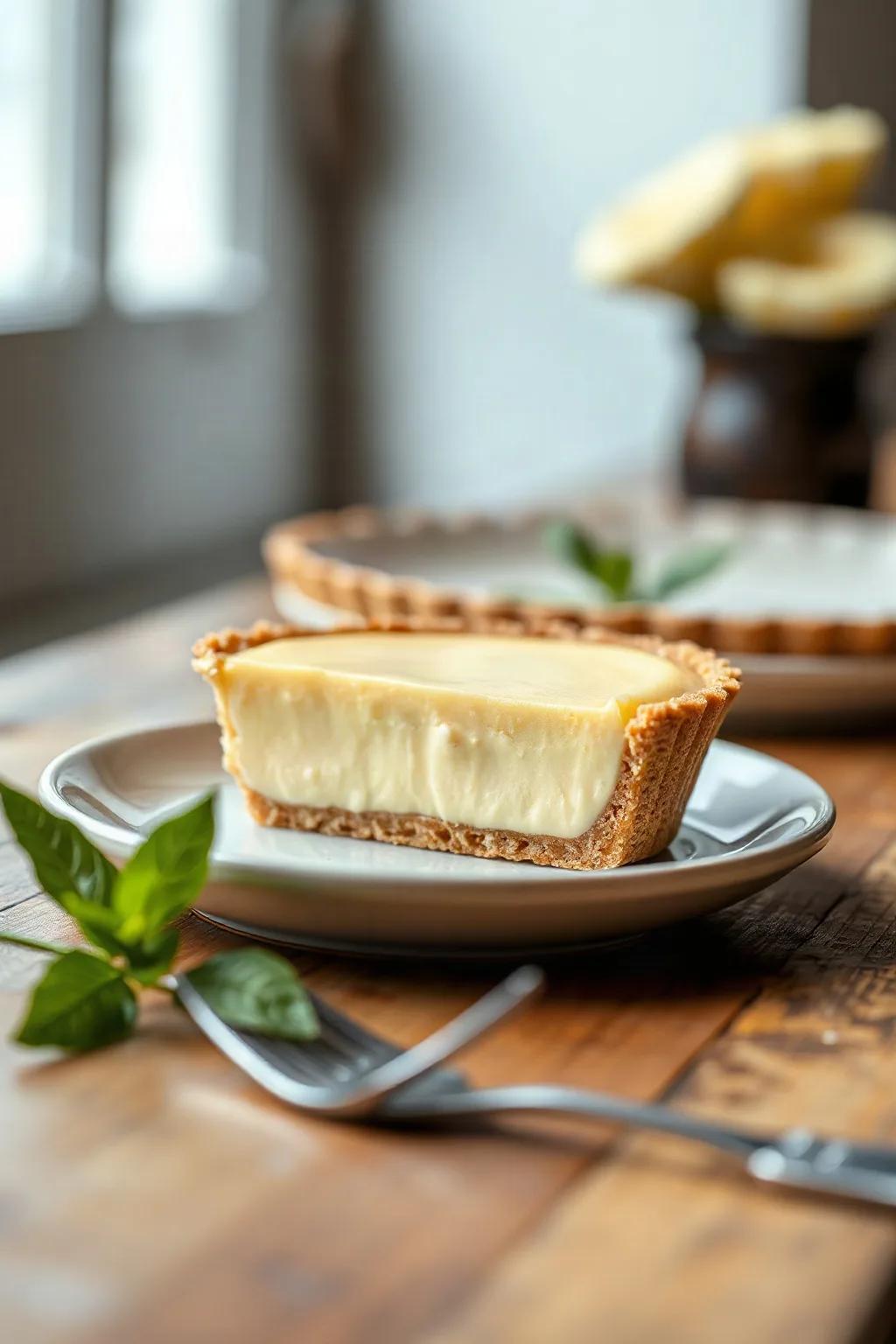 Vanilla Tart with Graham Cracker Crust