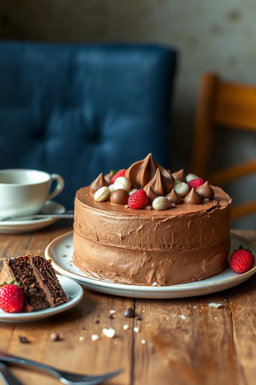 Magical Chocolate Mousse Cake