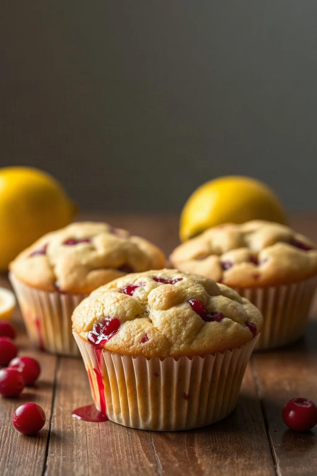 Cranberry and Lemon Muffins