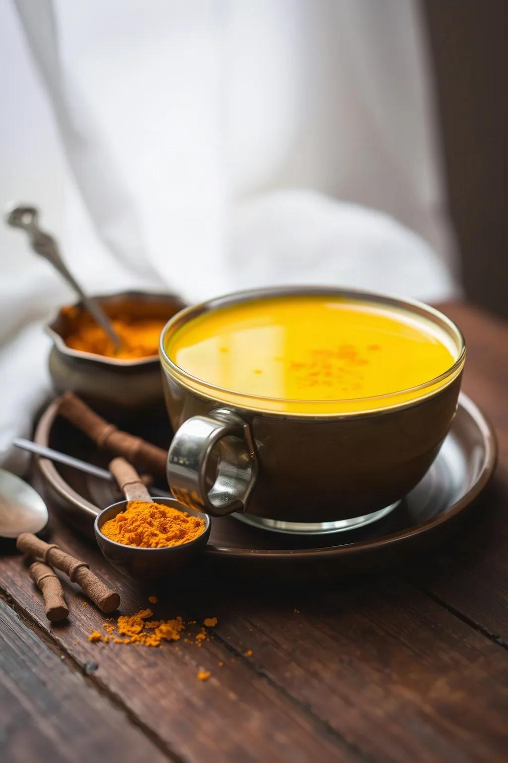 Leche Dorada: Bebida Caliente de Cúrcuma