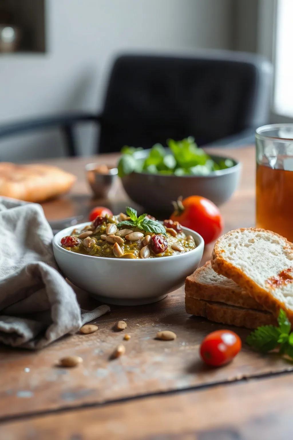 Pesto de Tomate Seco y Semillas de Calabaza