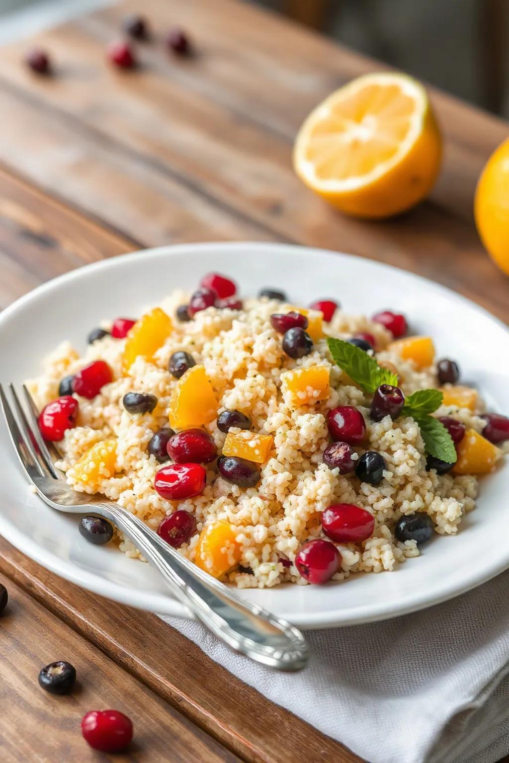 Couscous Salad with Orange and Cranberries