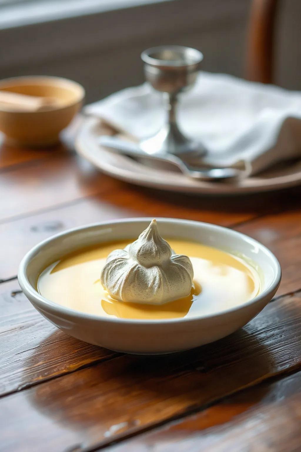 Floating Island Dessert for Two