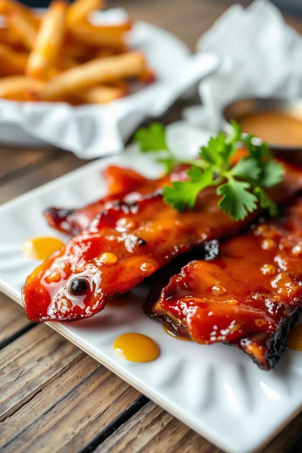Honey Garlic Glazed Bacon
