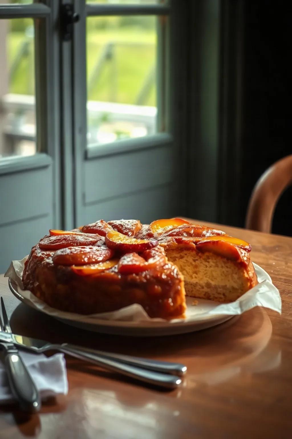 Peach Upside-Down Cake
