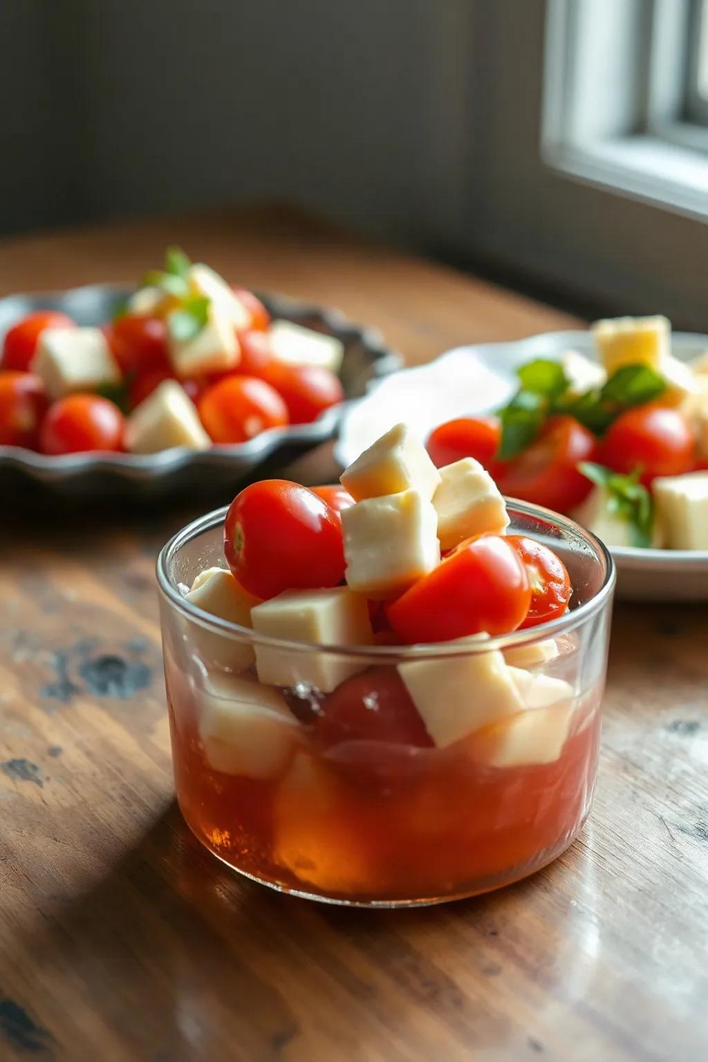 Cherry Tomato and Cheese Curd Salad
