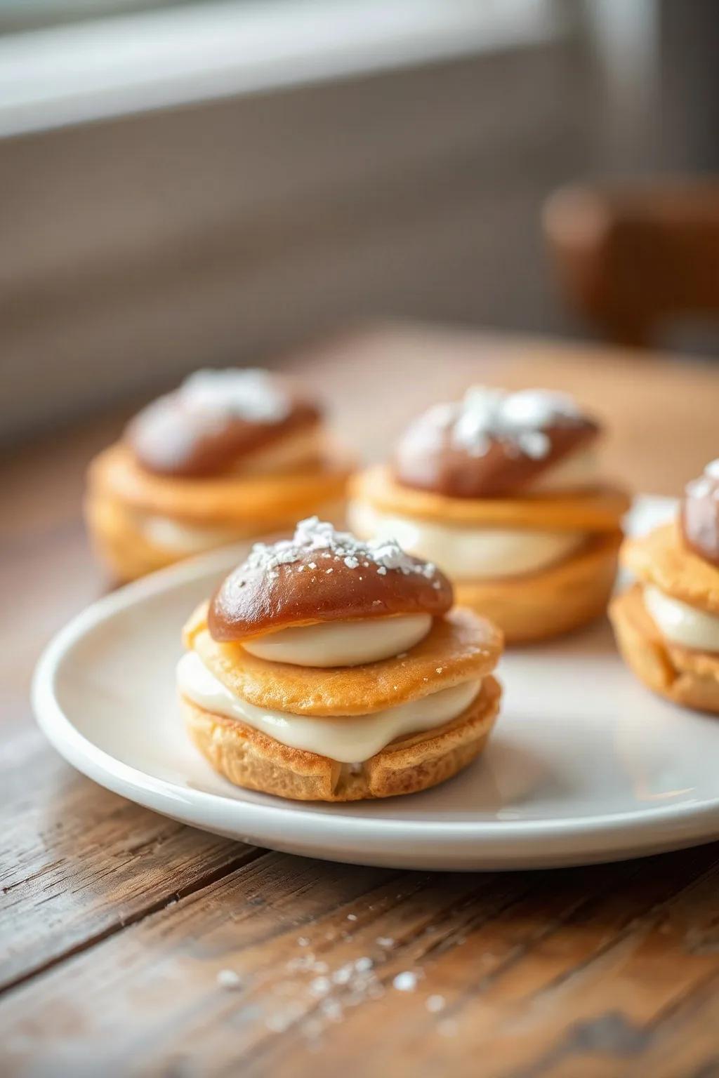 Mini Cornets with Sucre à la Crème