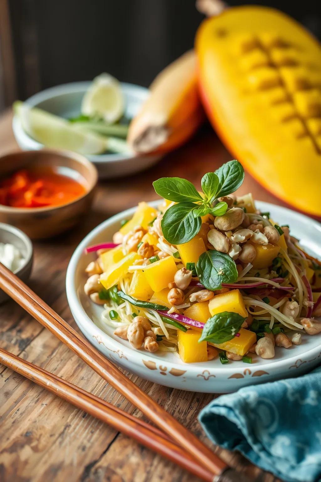 Thai Mango Salad with Peanuts
