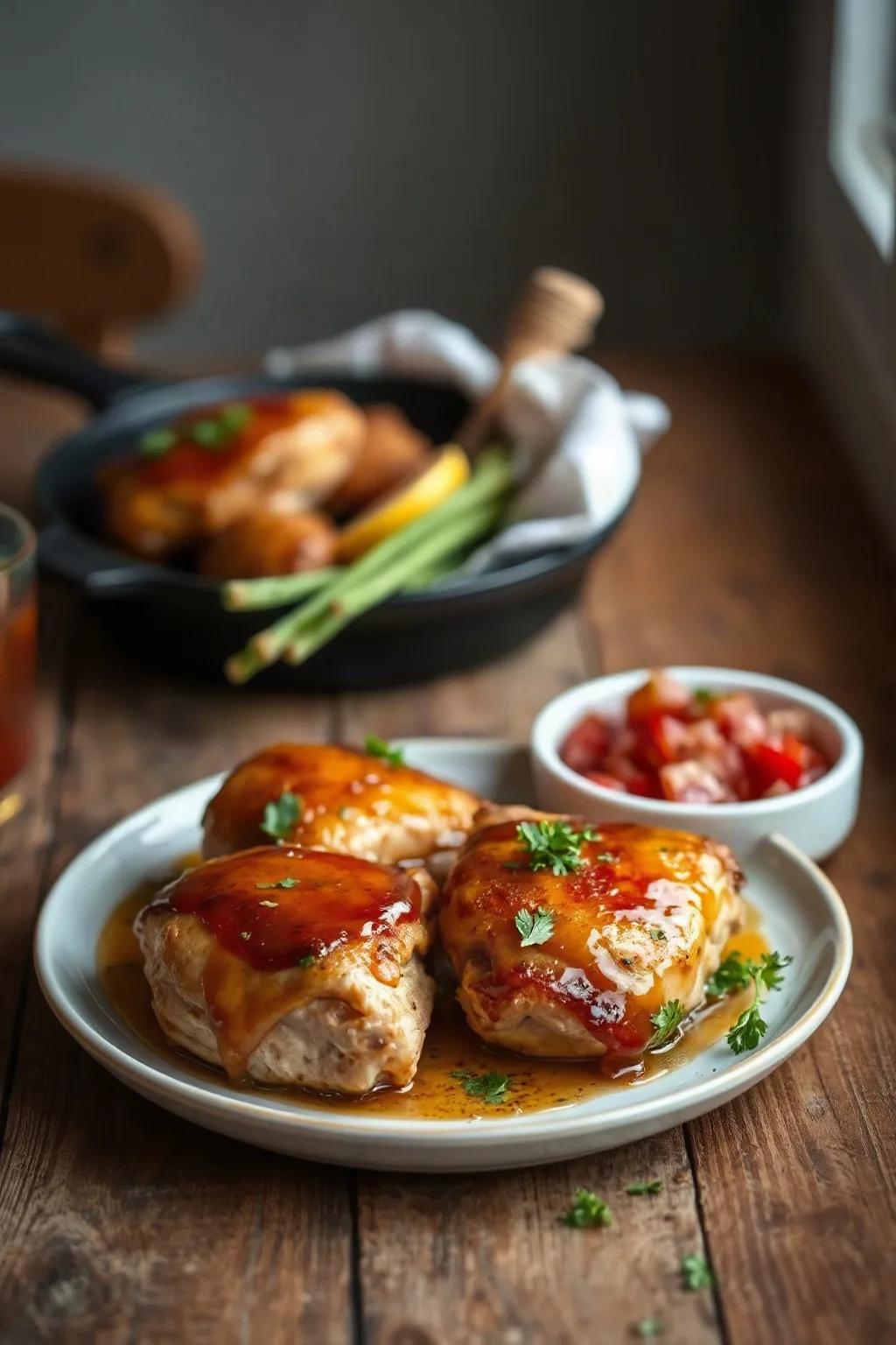 Maple and Soy Chicken Thighs