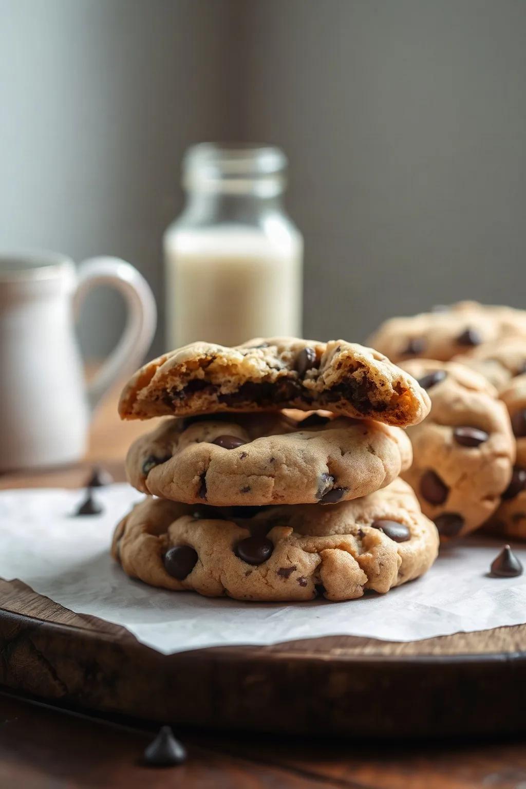 Light and Soft Chocolate Chip Cookies