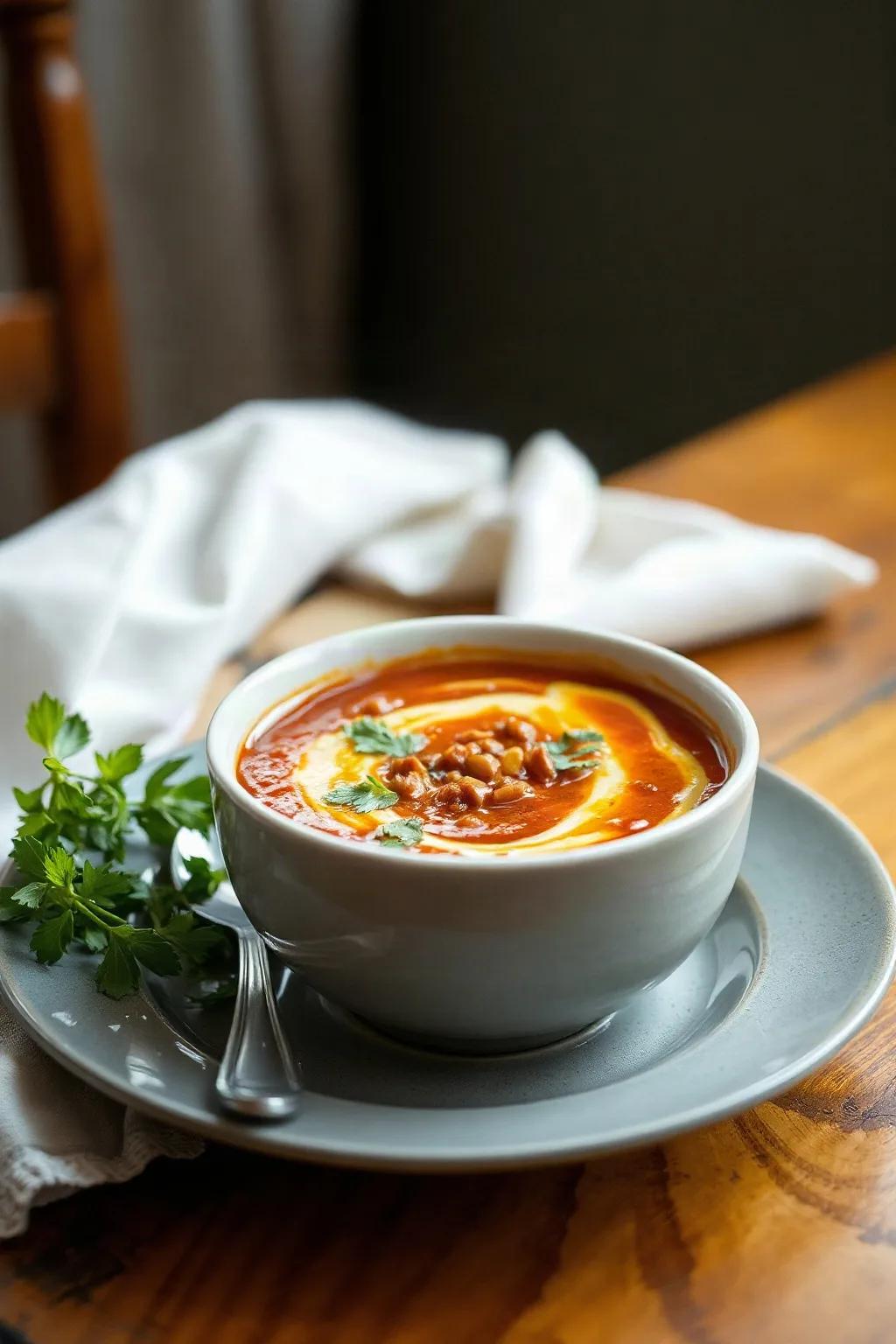 Red Lentil and Red Pepper Soup