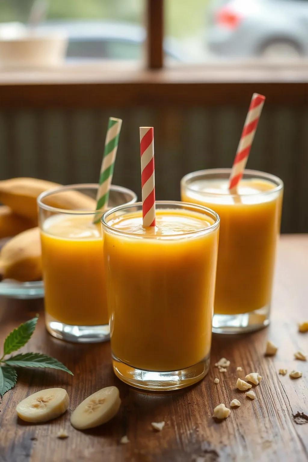Batidos de Mango y Plátano