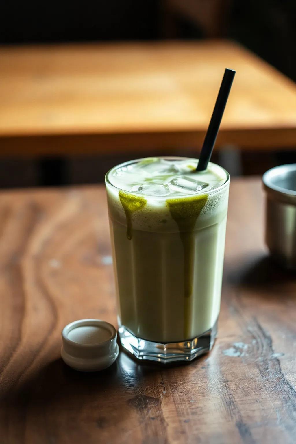 Latte de Matcha Frío