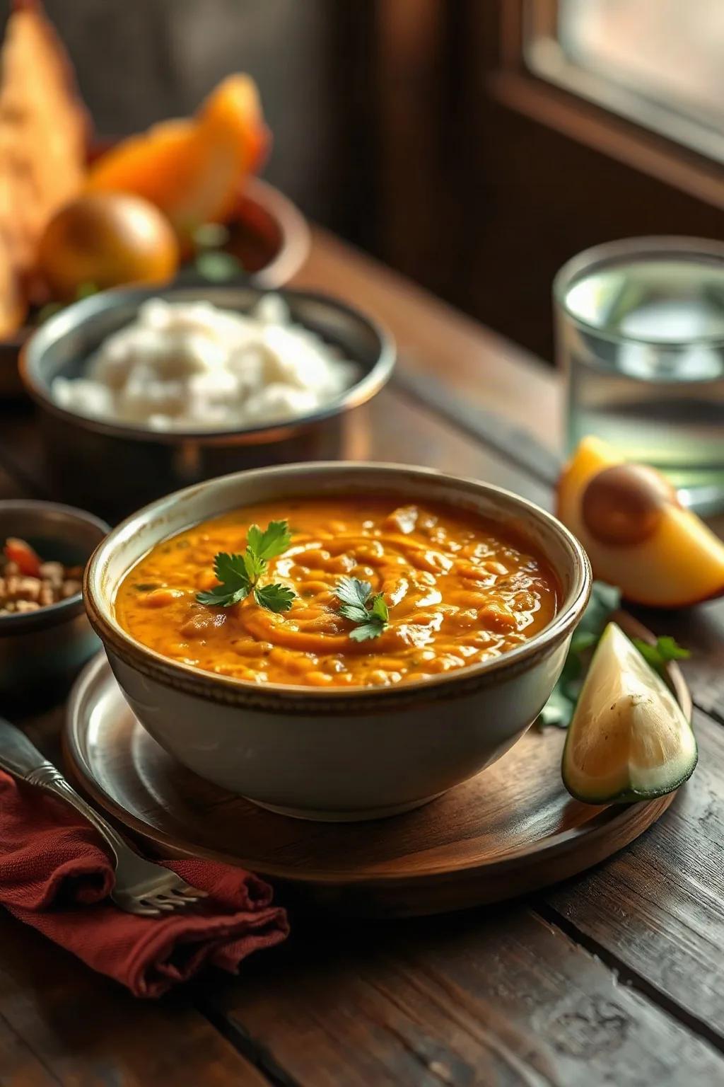 Dahl Clásico con Lentejas Rojas