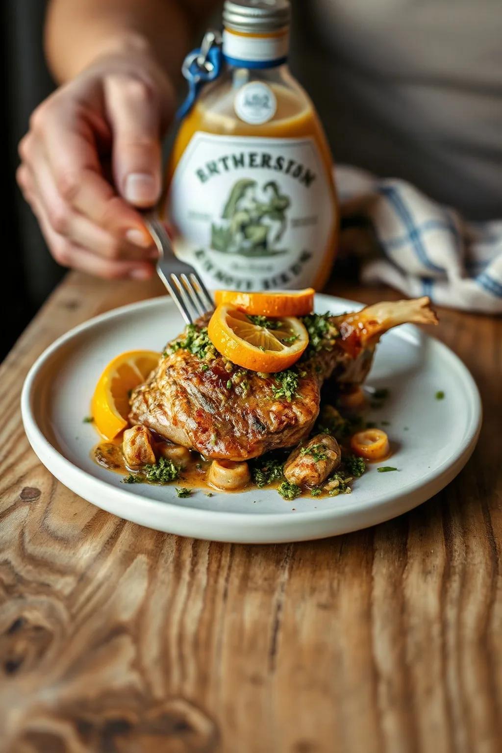 Osso buco de porc et gremolata à l'orange