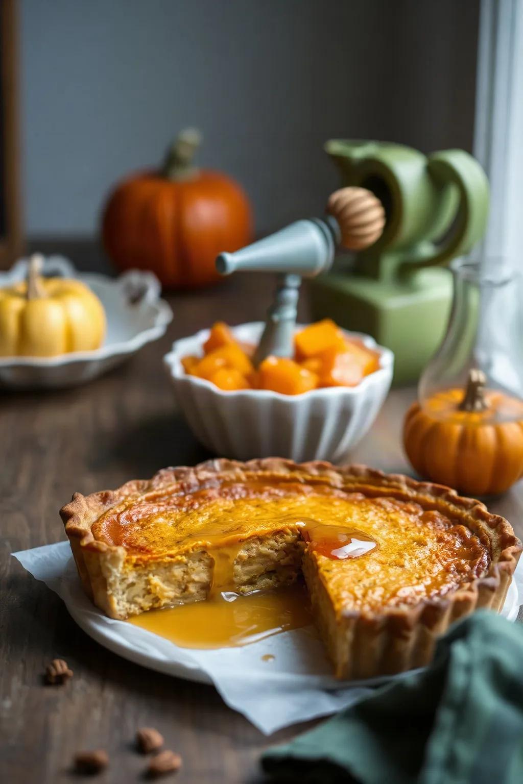 Pumpkin and Maple Syrup Tart