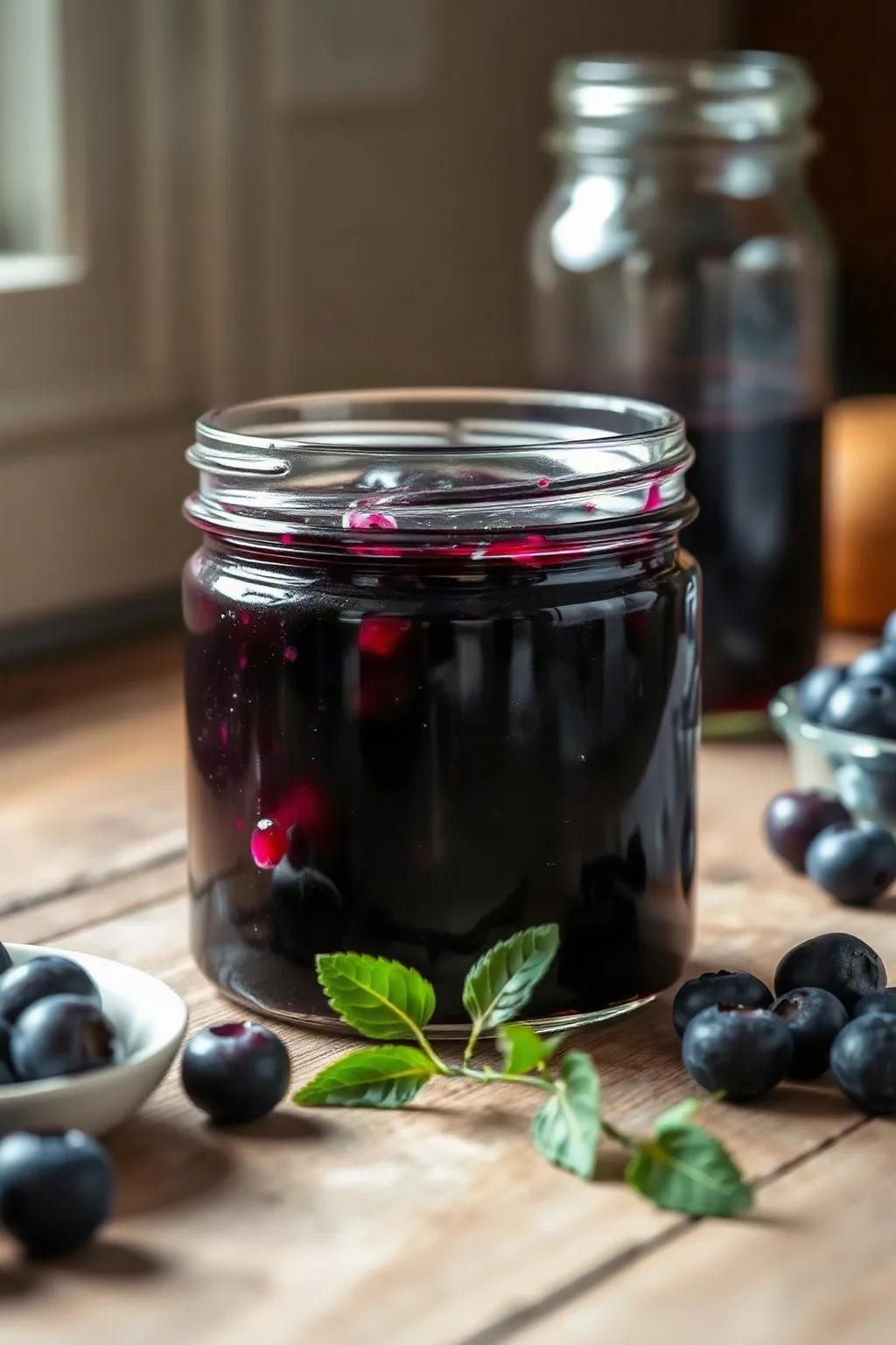 Reduced Sugar Blueberry Jam