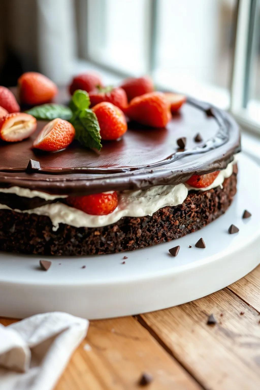 Gluten-Free Chocolate Almond Cake Torta Caprese