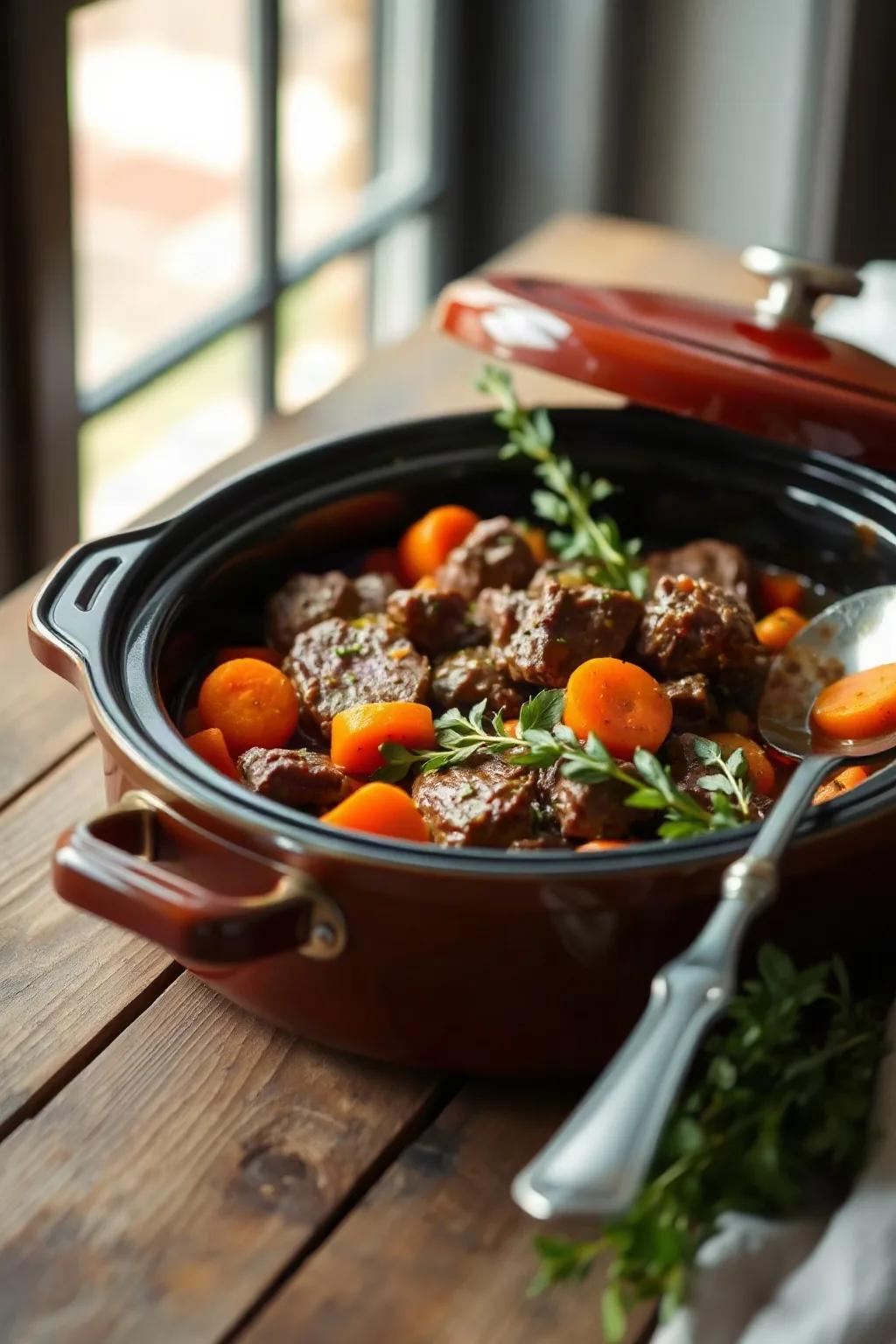 Slow Cooker Beef Stew with Carrots
