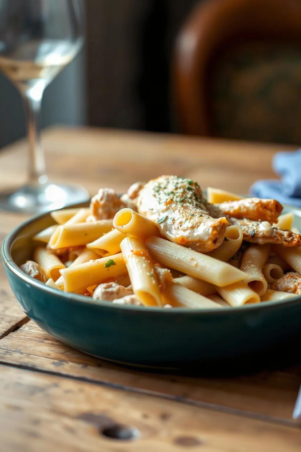 Penne with Chicken and Gruyère