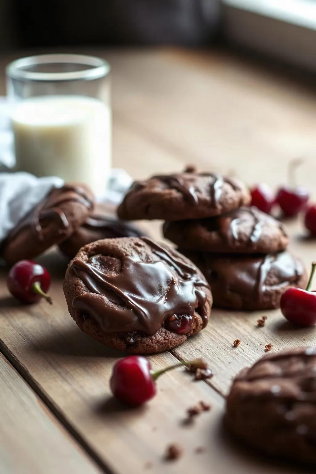 Galletas de Chocolate y Cereza para Congelar